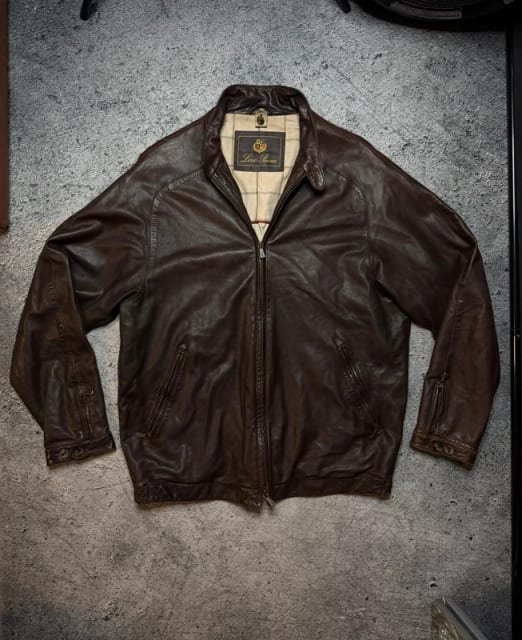 Loro Piana Leather Biker Jacket