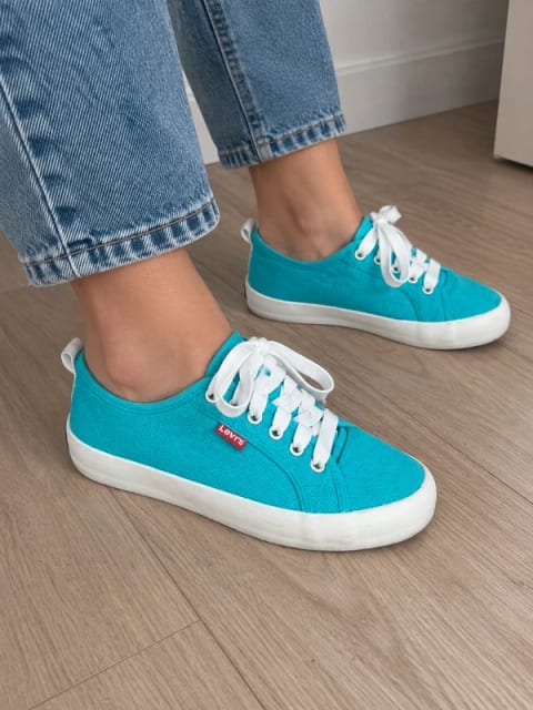 Trampki, sneakersy niebieskie turkusowe 34 Levi's