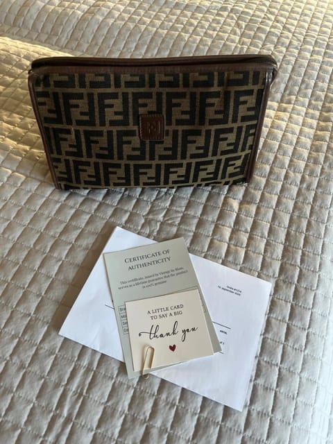 Fendi Zucca Toilettaske / clutch