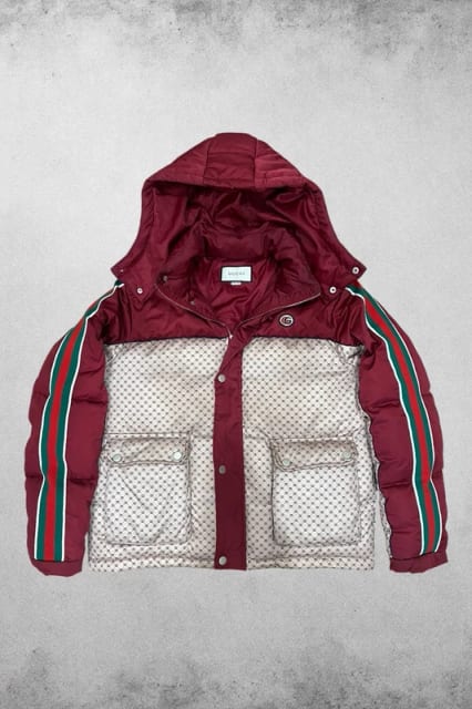 Gucci GG Padded Jacket pikowana kurtka z kapturem