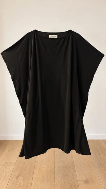 Maison Margiela Line 1 Black Avant-Garde Oversized Tunic
