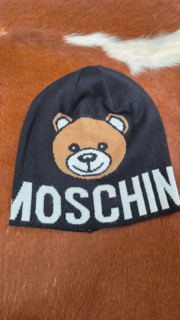 Wool beanie Moschino black