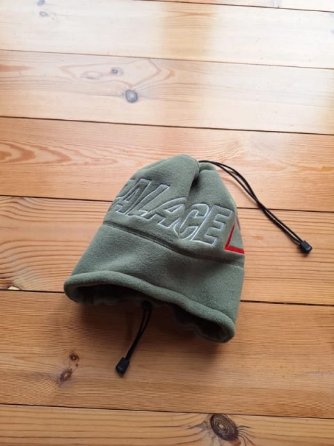 Palace Polartec Beanie And Neck Warmer In Deep Green