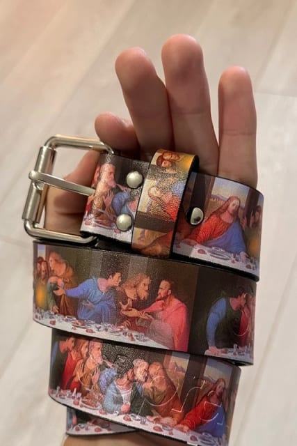 Supreme last supper belt