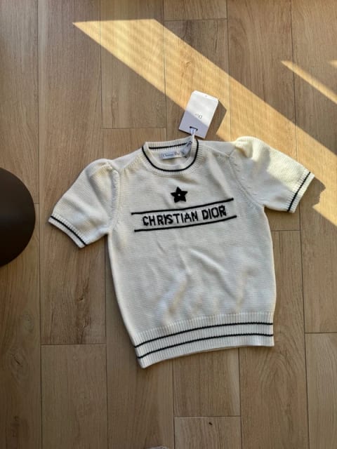 Christian Dior – kaszmirowy sweterek ecru 🤍 rozmiar S