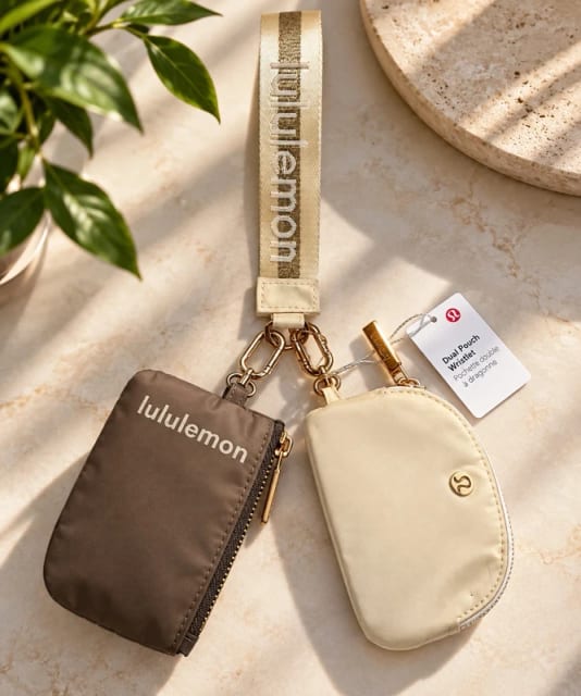 Dual Pouch Wristlet Lululemon bez i brąz