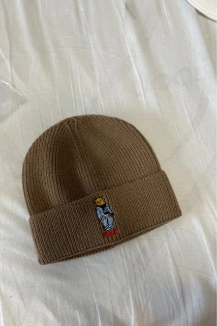 Ralph Lauren Polo barna kötött sapka