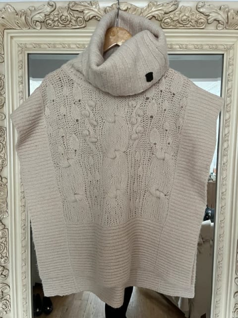 Diesel wool poncho