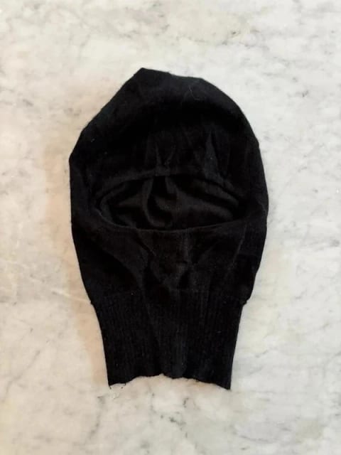 Rick Owens balaclava black cashmere