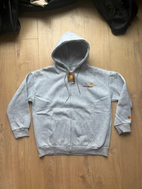 Pelēks Carhartt WIP zip-up džemperis (jauns)