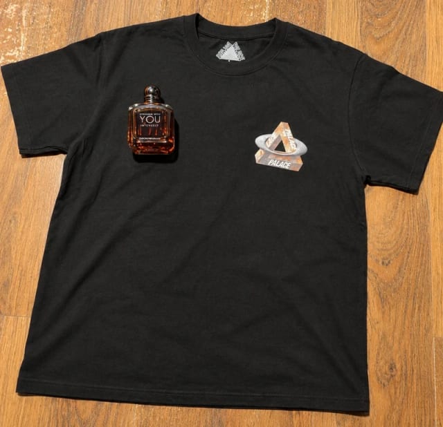Palace Skateboards T-shirt czarny z nadrukiem Tri-Ferg L