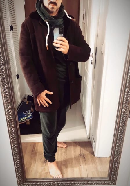Kiton leather jacket