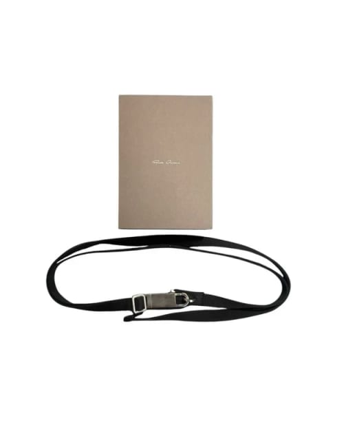 Rick Owens mainline 2021 Lido Disco canvas belt in black