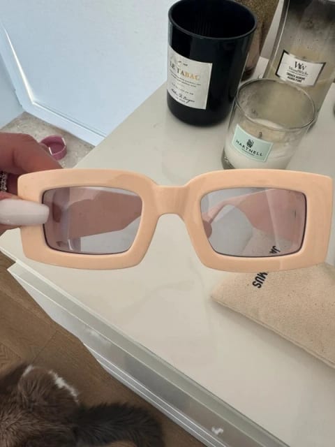 Okulary Jacquemus – różowe, kwadratowe