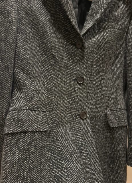 Kiton Marynarka 100% Cashmere IT44 / EU 40 L - Made in Italy, Szara Jodełka