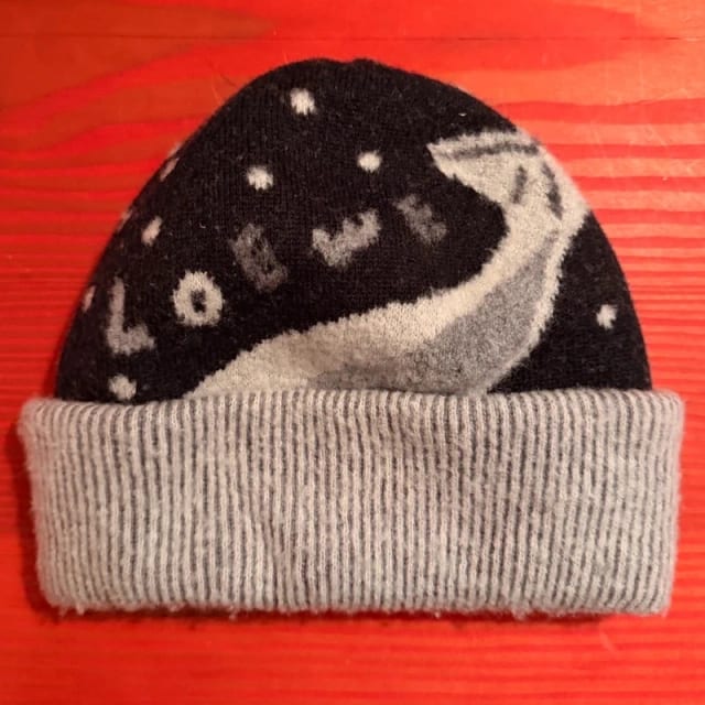 Loewe x Suna Fujita Whale wool beanie