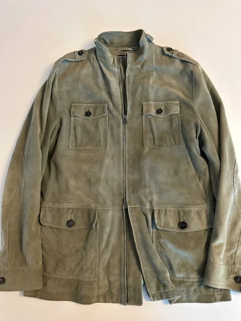 Kiton Field jacket in suede