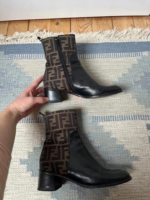 Fendi vintage ankelstøvler