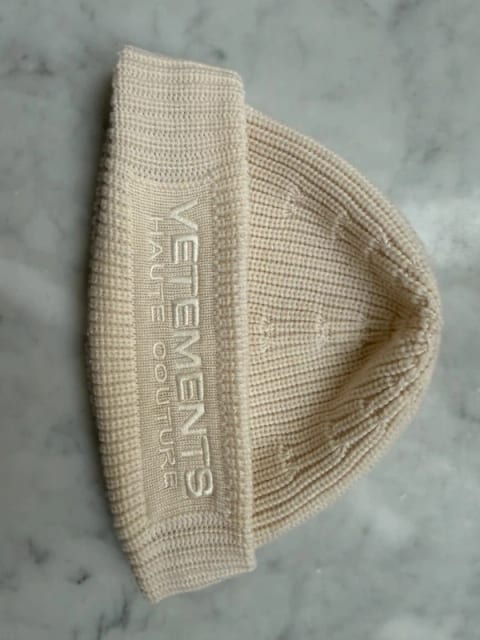 Czapka Beanie Vetements Unisex 100% Extra Fine Merino Wool
