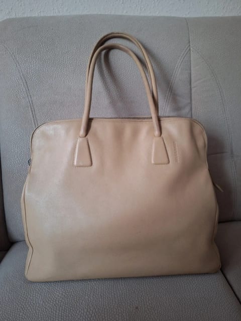 Jil Sander táska, világos homokszínű.