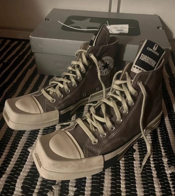 Rick owens x Converse turbodrk brown