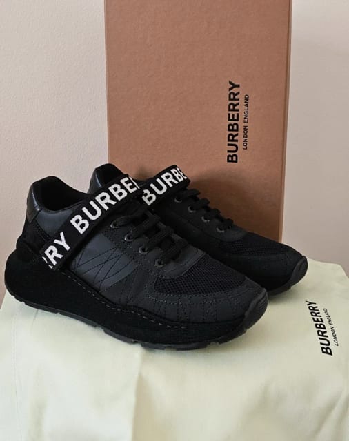 Burberry black sneakers trainers 39
