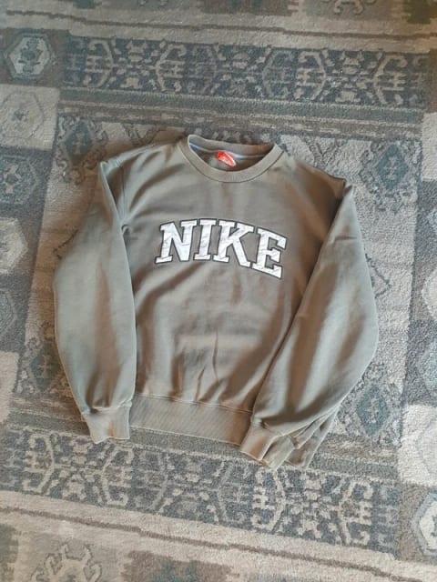 Khaki bluza nike duże logo fajny krój