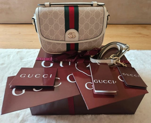 Gucci Orphidia small top handle bag!