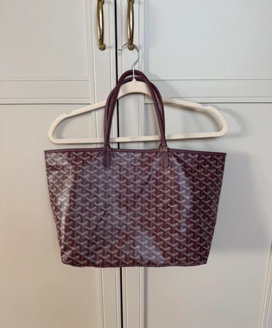 Torebka bag burgundowa burgundy tote na ramię do ręki duża pojemna skórzane ramiączka