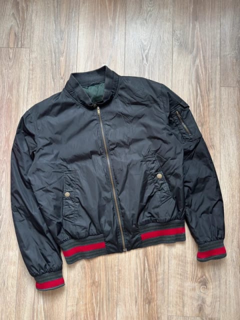 Gucci Vintage Bomber Jacket Drip Drill Swag Rap Y2K Streetwear Vintage Archive LEGIT