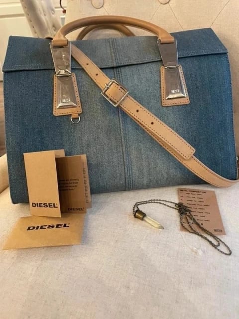 Rare Diesel Divina Denim Bag | Leather Details | Original Tags
