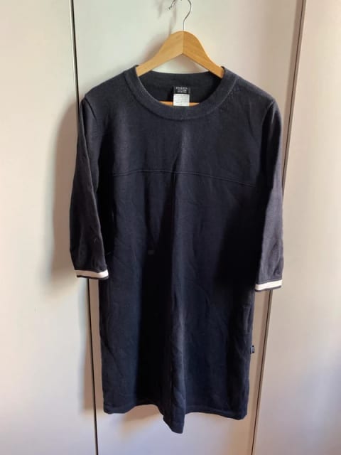 Chanel Vintage Dark Navy Wool dress