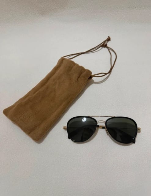 Toteme aviator sunglasses black gold solglasögon svart guld