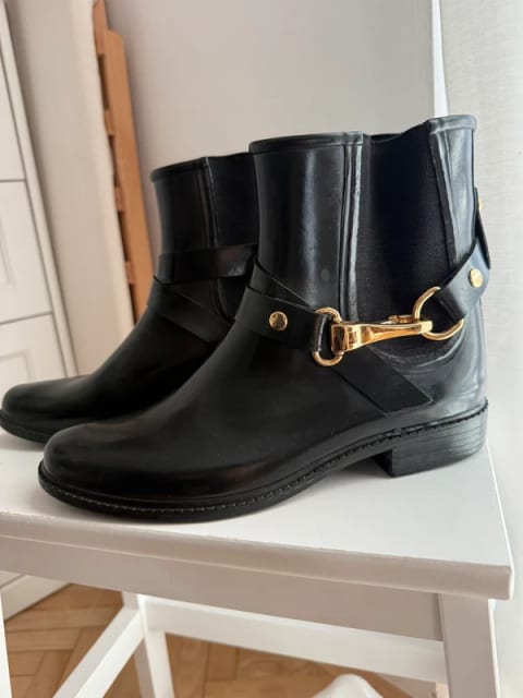 Burberry rain boots