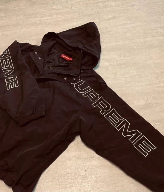Supreme Black Windbreaker Jacket