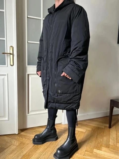 Rick Owens Strobe Parka – Black