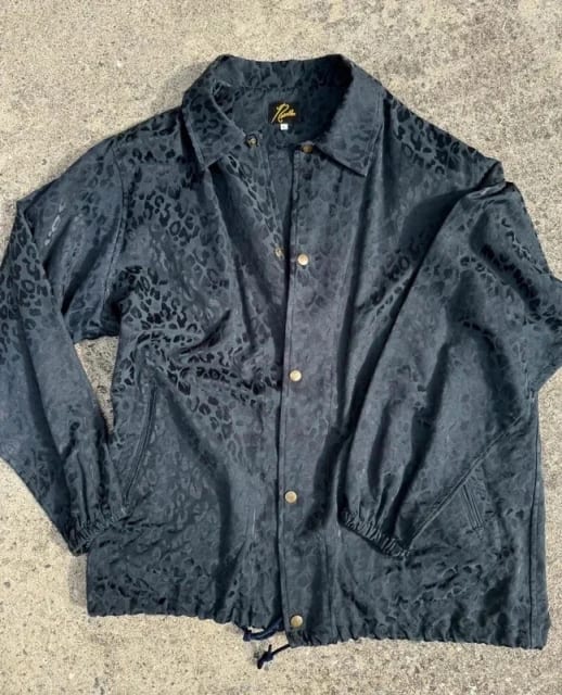 Needles Leopard Jacquard Coach Jacket