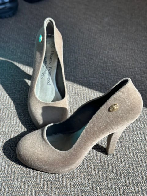 Rare Vivienne Westwood X Melissa velvet pumps / heels