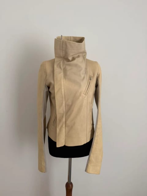 Rick Owens iconic biker vanilla jacket