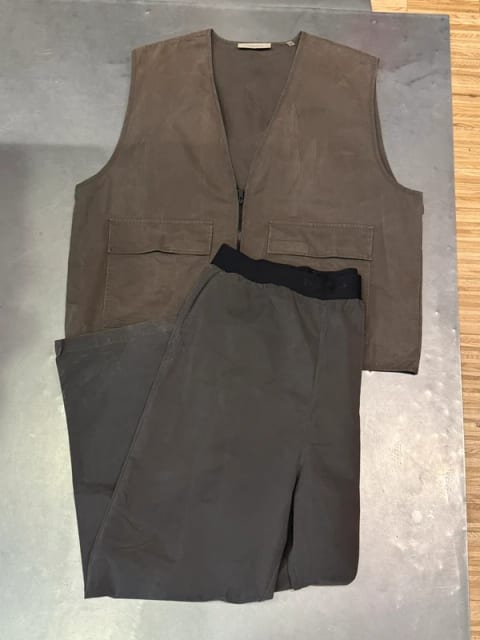Fear of God Essentials zestaw garnitur y2k streetwear baggy szeroki swag cargo
