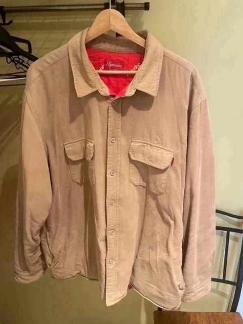 Supreme jacka/övershirt fodrad storlek XL