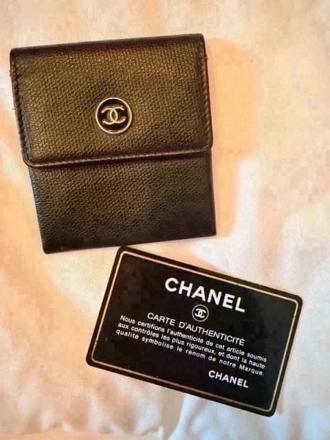 Authentic Chanel Button Coin purse vintage