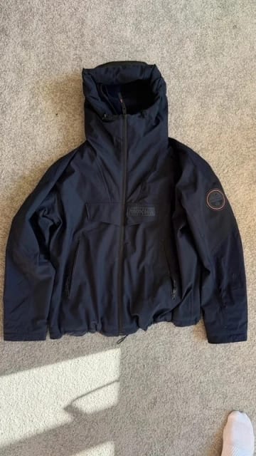 Napapijri Rainforest Tech Jacket, Men's L, Navy, Near New