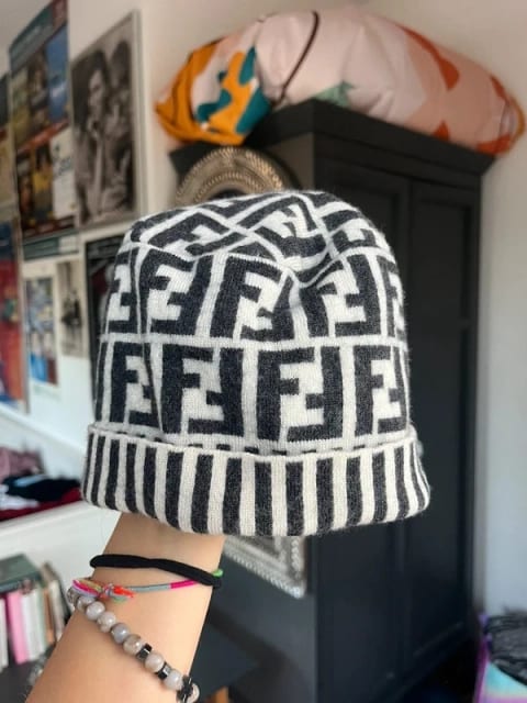 100% merino wool Fendi hat