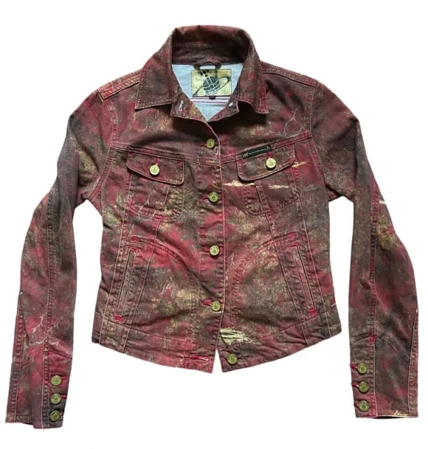 Vivienne Westwood Anglomania x Lee Denim Jacket Gold Floral