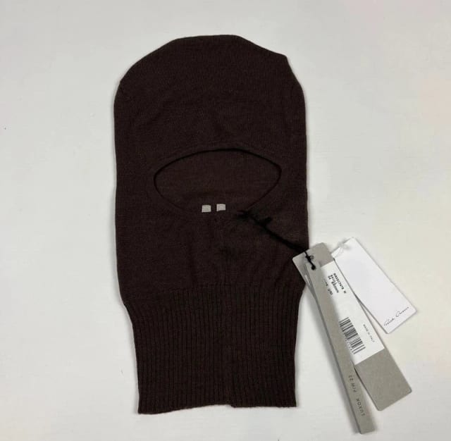 Wełniana Kominiarka Rick Owens wool Balaclava