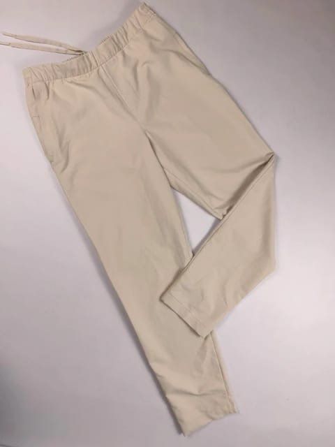 Lululemon New Venture Trouser Pique – beżowe spodnie S