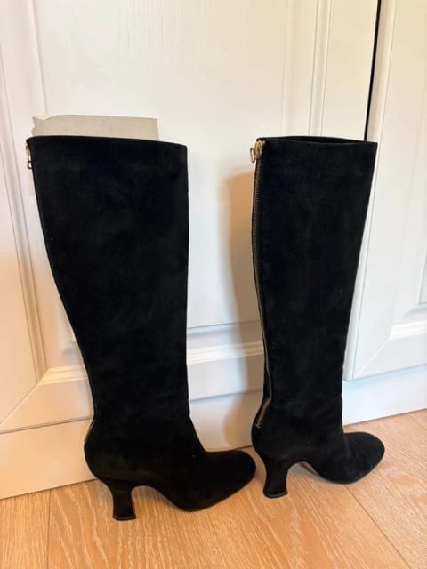 marni suede knee high boots size 38 vibram sole