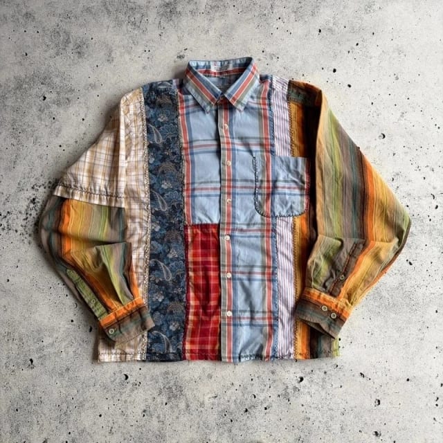Christian Dior patchwork custom shirt