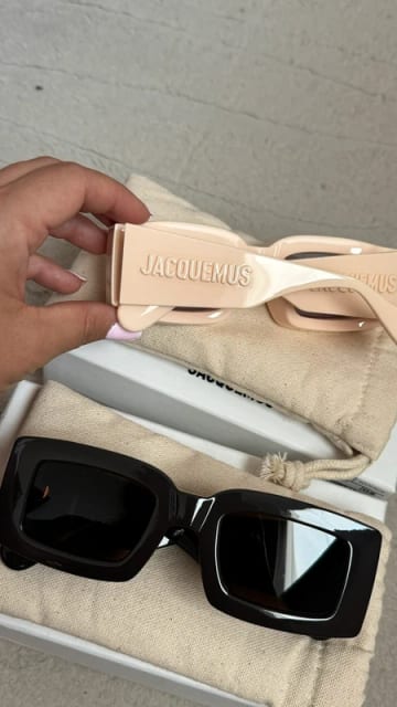 Jacquemus béžové okuliare